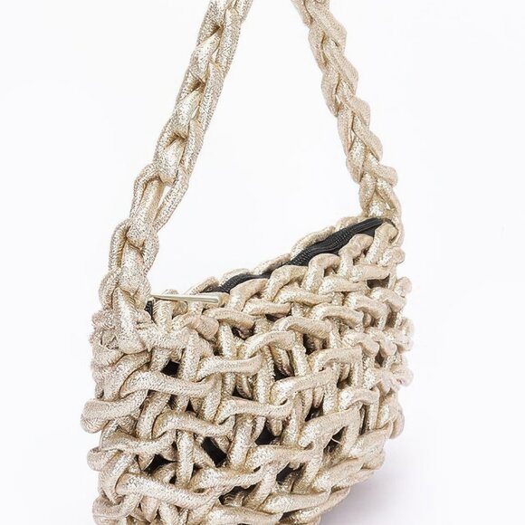 Metallic String Handmade Tote Bag - Picture 2 of 4